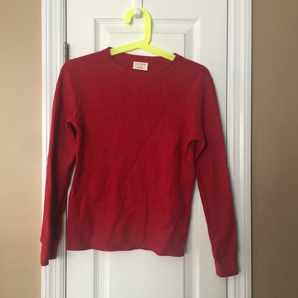 🖤Long Sleeve Red Thermal Shirt
